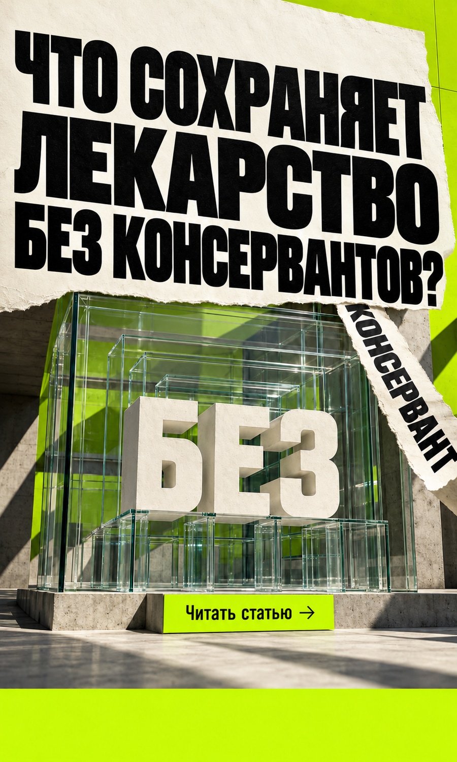 Что сохраняет лекарство без консервантов?