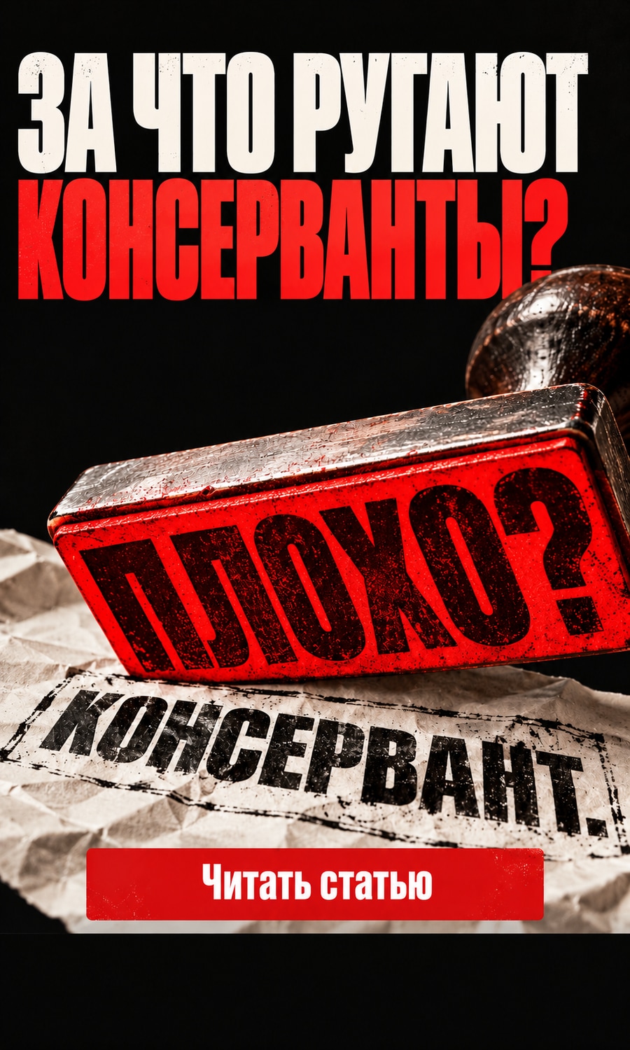 За что ругают консерванты?